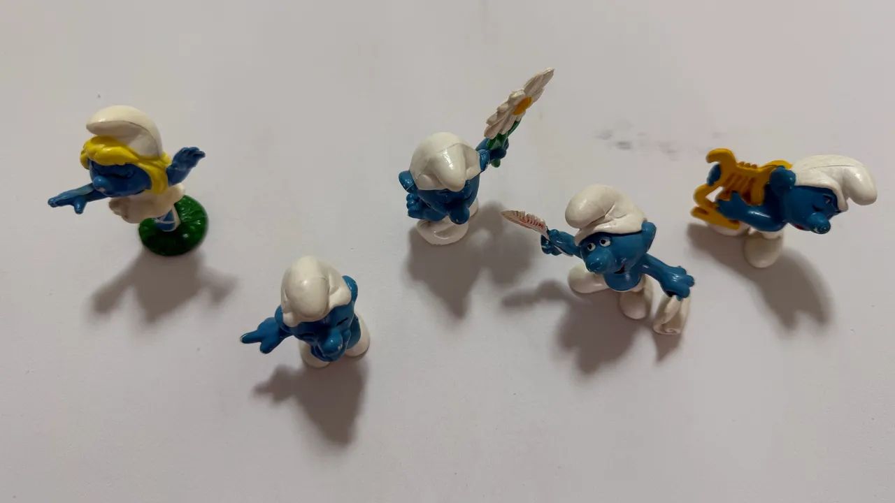 Bonecos Smurfs da  Hering anos 80  + Brindes - Foto 4