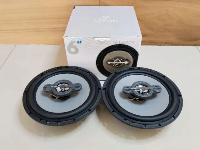 Par de Alto Falantes 6 Polegadas 140W Rms Leson (Novo na Caixa)