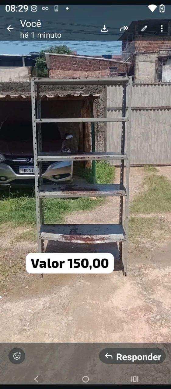 Estante de ferro 