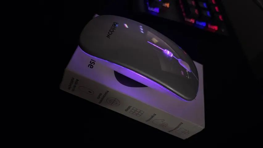 Mouse Sem Fio Wireless Bettdow RGB - Foto 3
