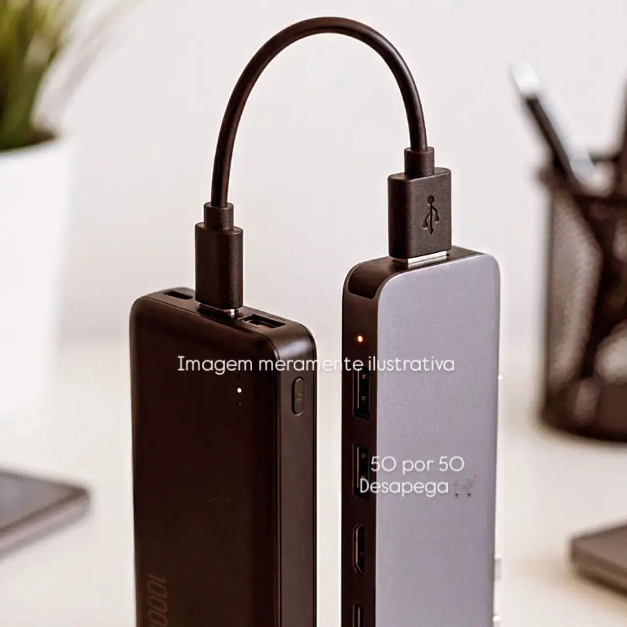 Kit 4 Cabos USB Novos Micro-USB e Tipo C com Medidas Variadas