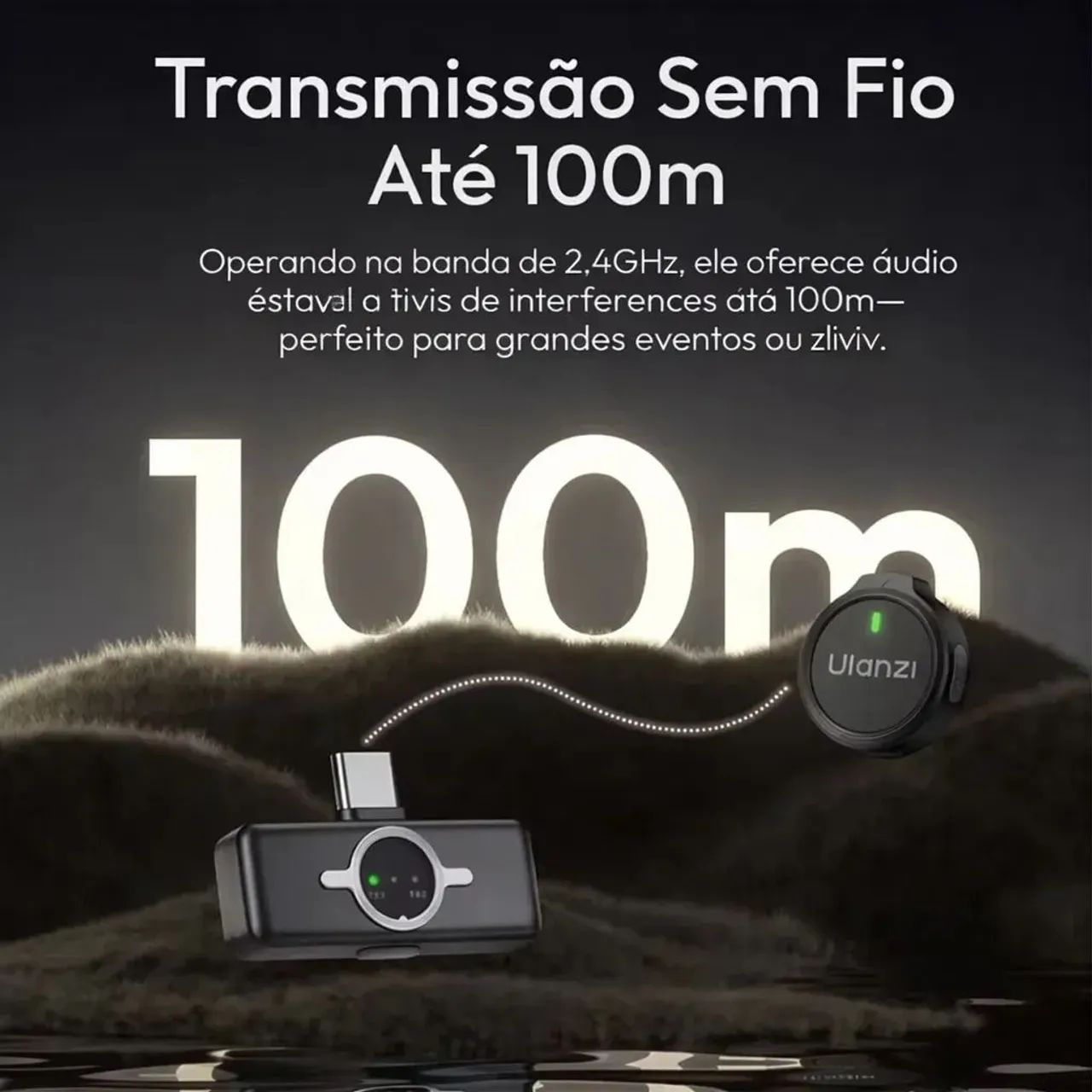Ulanzi A21 2.4g Mini Microfone De Lapela Sem Fio Lightning
416602636672061441
