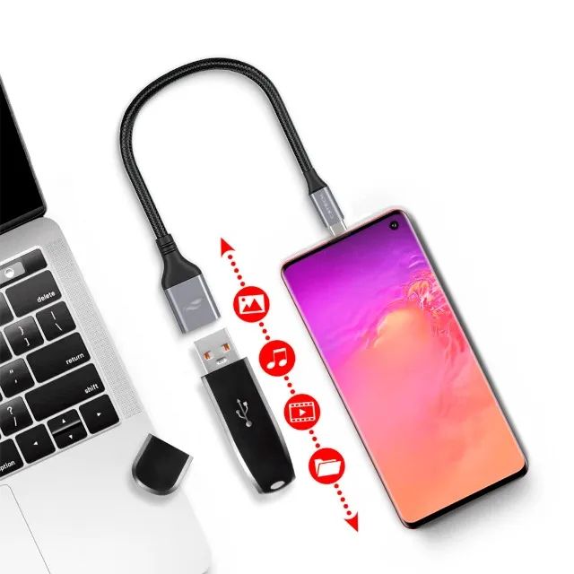  Cabo Adaptador OTG USB-C para USB C3Tech OTG-50 - WZetta - Foto 4