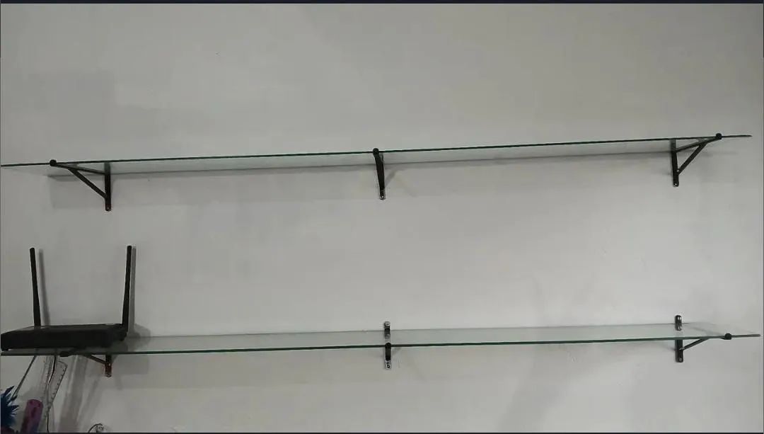 Prateleiras de vidro