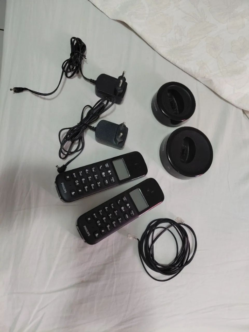 TELEFONE PHILIPS SEM FIO COM EXTENSÃO E IDENTIFICADOR - Foto 3