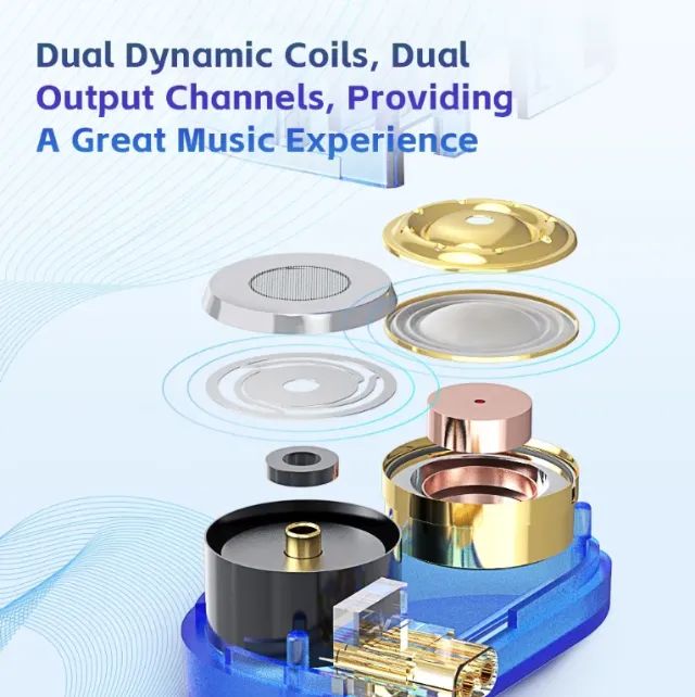 Fone De Ouvido Cvj Luki Dual Dynamic Driver Sem Microfone - Foto 3