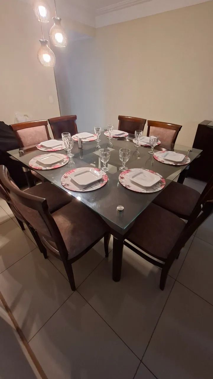 Conjunto de mesa + 08 cadeiras + 01 Buffet  - Foto 3