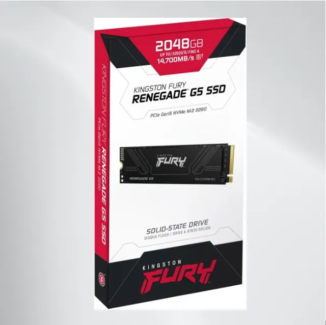 SSD NVMe 2TB Kingston FURY Renegade G5 PCIe 5.0 14.700MBs/14.000MBs