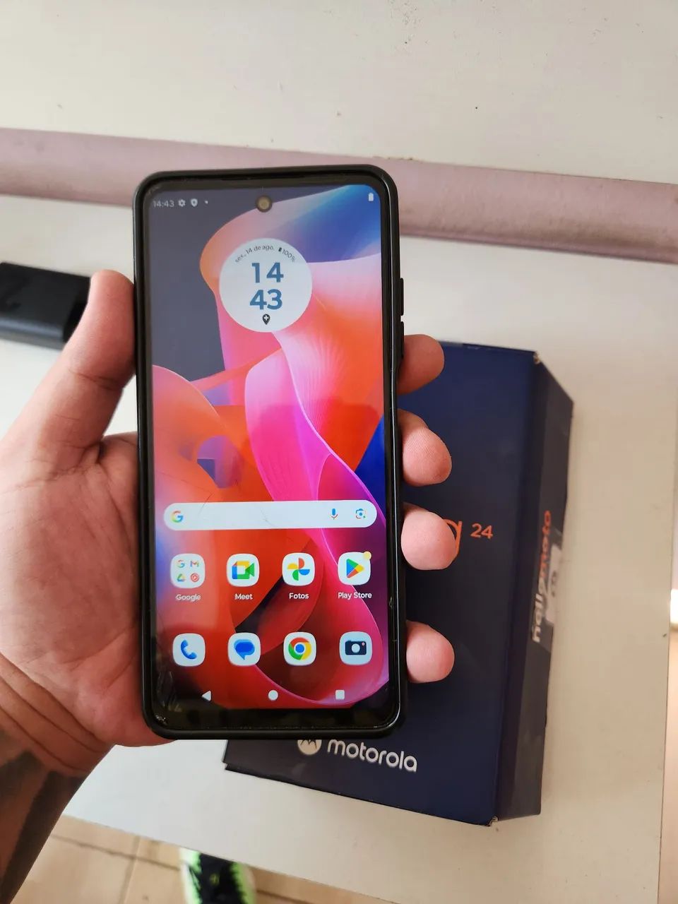 Moto G24 128GB com caixa e carregador original