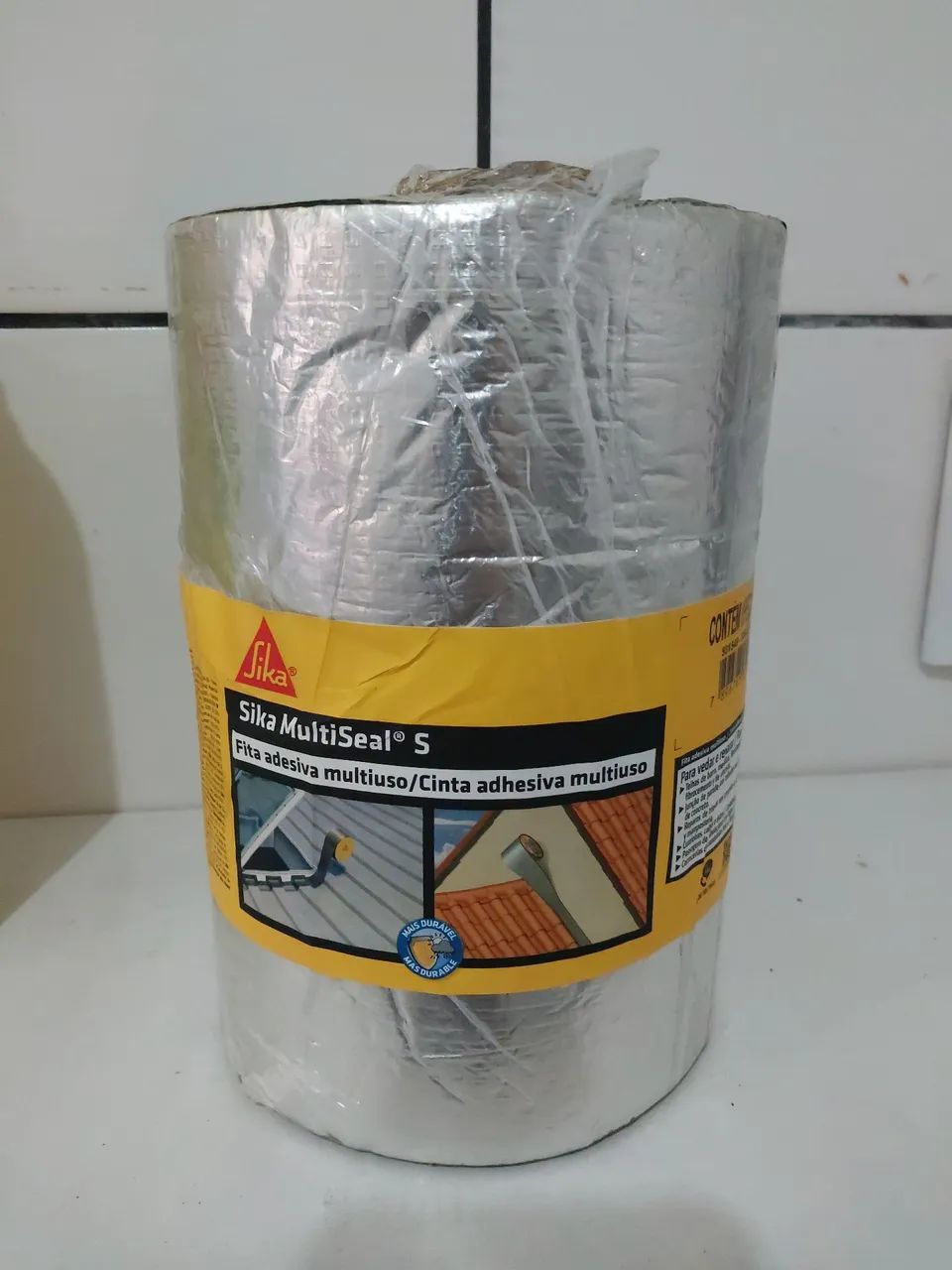 Fita adesiva Manta 10 metros mais 2 Primer. Kit impermeabilização.  - Foto 2