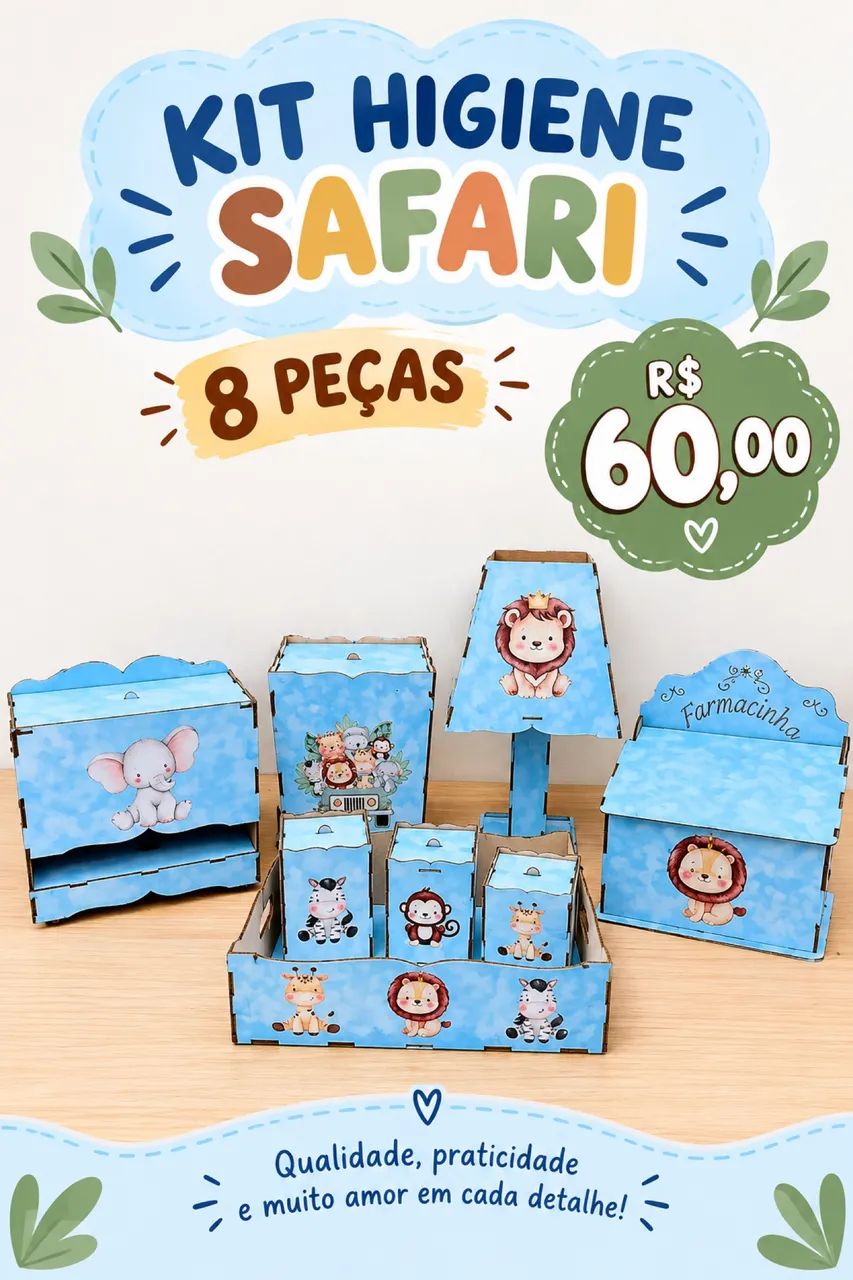Kit higiene 8 peças
