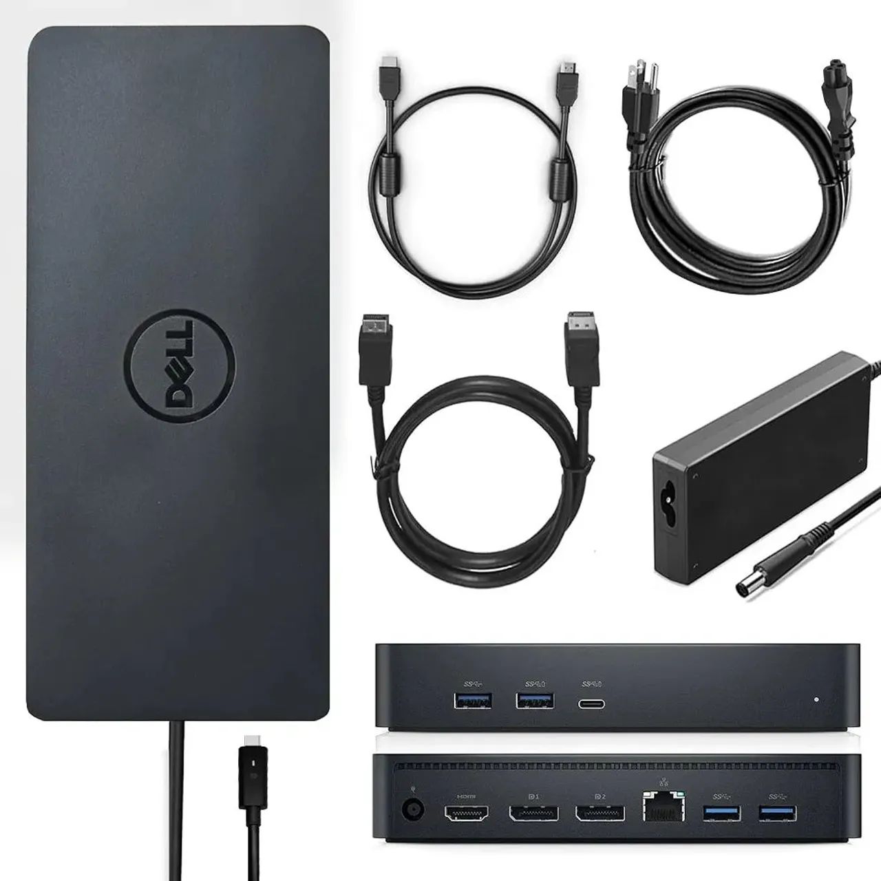 Dock Station Dell D6000 com DisplayLink e Fonte 130w Original 