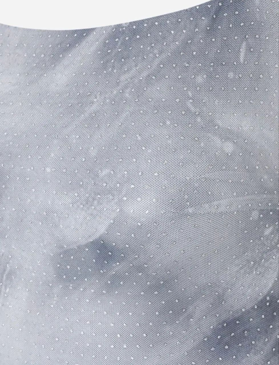 Vestido cinza com brilho - Foto 3