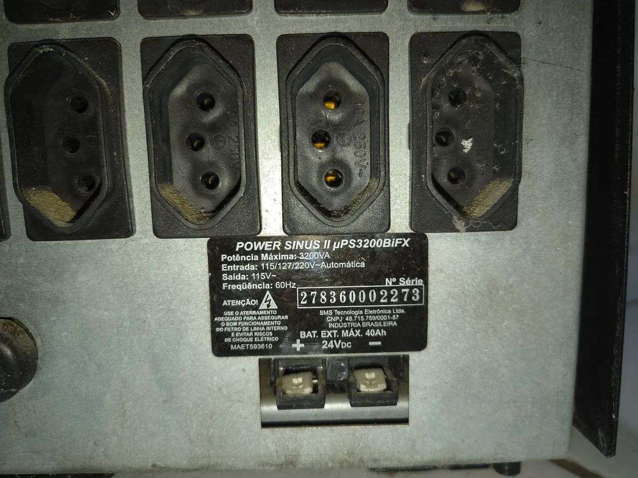 No break SMS Power sinus 2 ups3200bifx - Foto 2