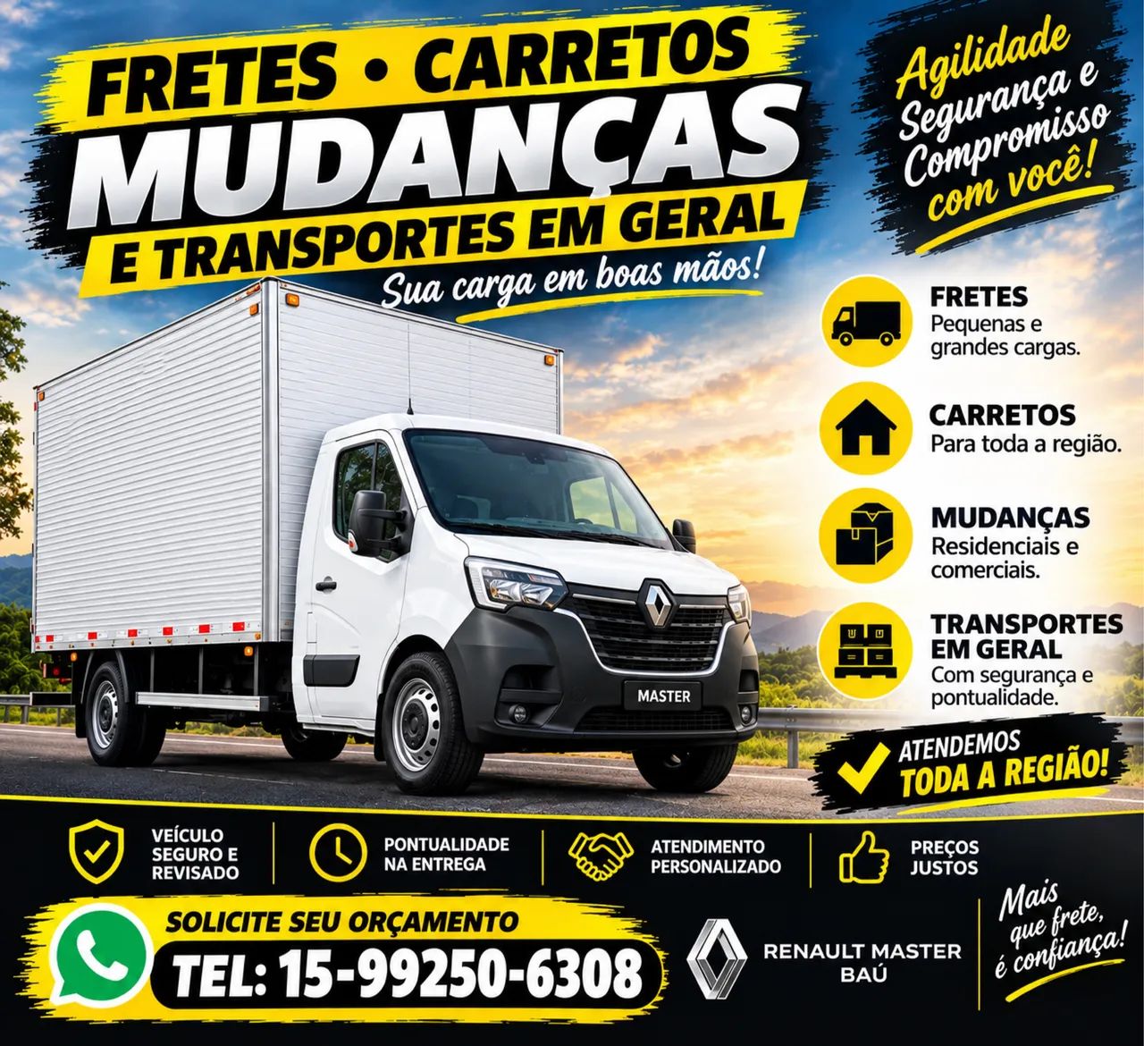 Transportes mudanças carretos fretes