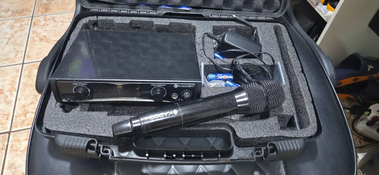 Microfone  kadohs  1501 no case troco por sx600 pago volta