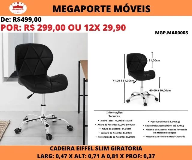 CADEIRA ESCRITÓRIO