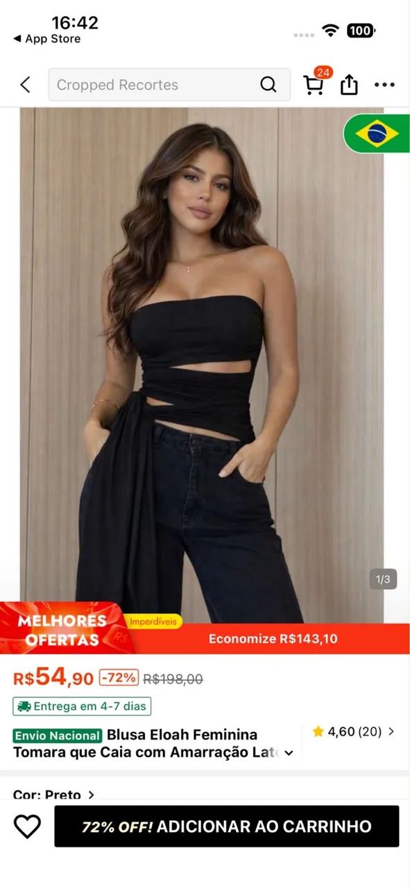 blusinha shein (nova)
