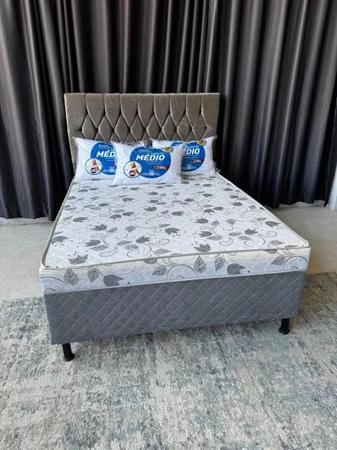 cama conjugada de casal cinza nosso sonho