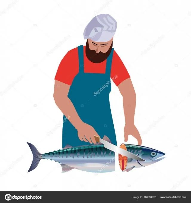 Peixaria contrata profissional em corte e limpeza