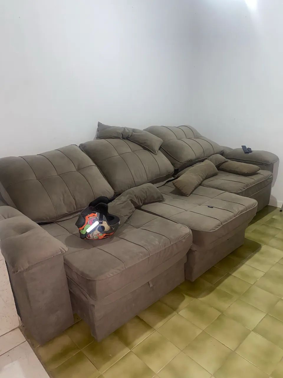 Sofá retrátil reclinável 3 metros - Foto 3