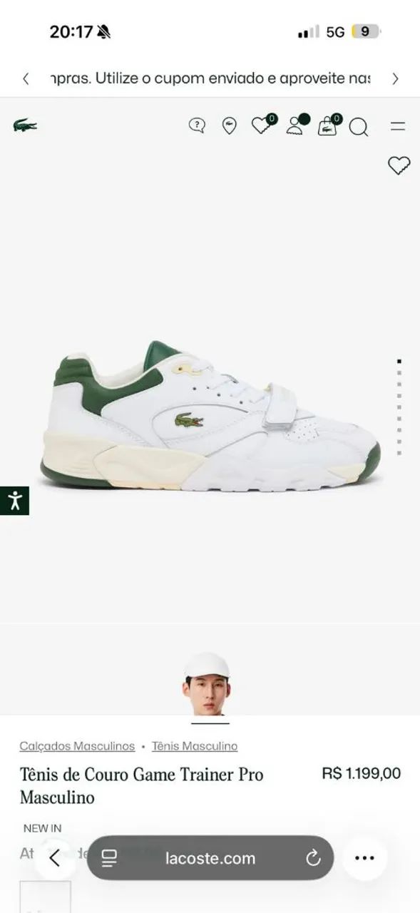 Tênis da Lacoste Original