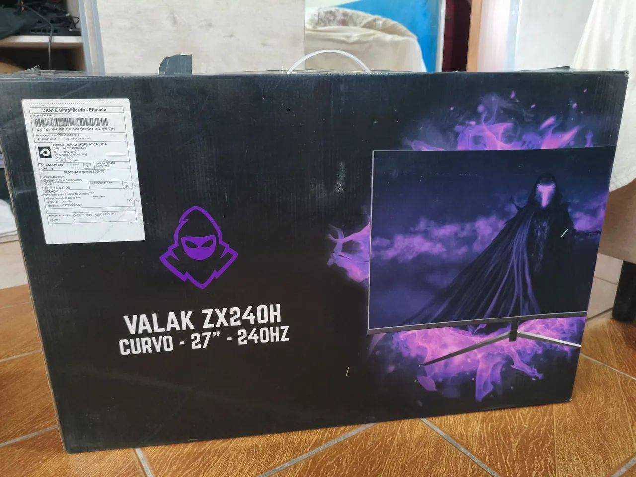 Monitor Gamer 27" Curvo 240Hz<br><br>Mancer Valak ZX240H - Impecável + Caixa - Foto 3