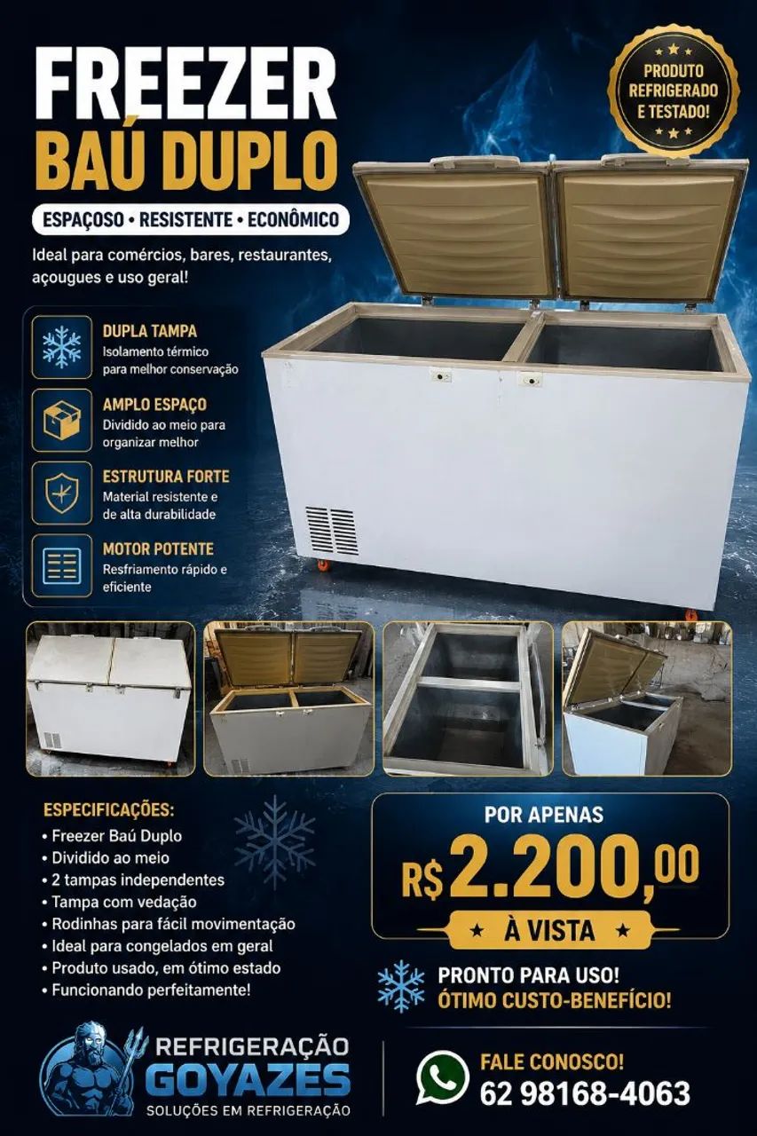 Freezer dupla ação 