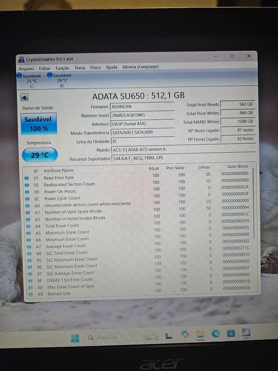 SSD Sata 512GB Adata - Foto 2