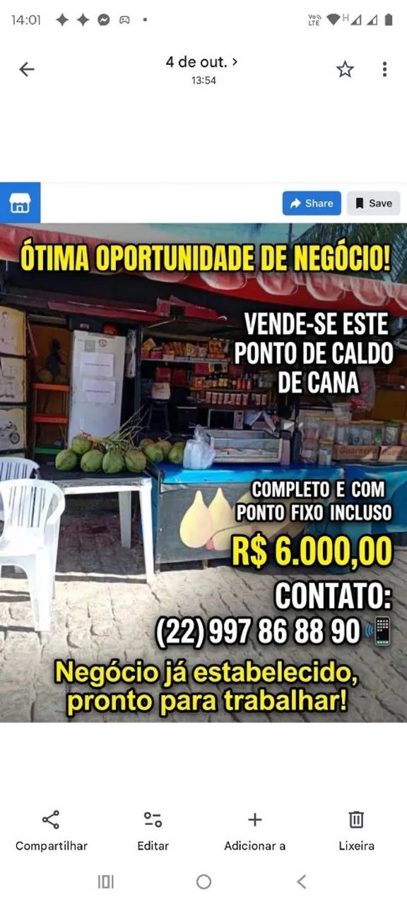 Carrinho de caldo de cana 
