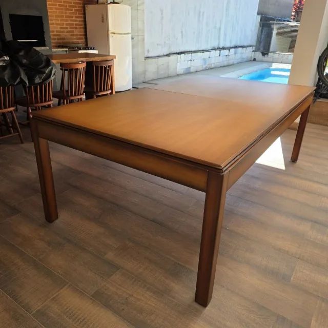 Mesa Sinuca e Jantar - Jequitibá e Ardósia - 2,35 x 1,30 - Foto 3