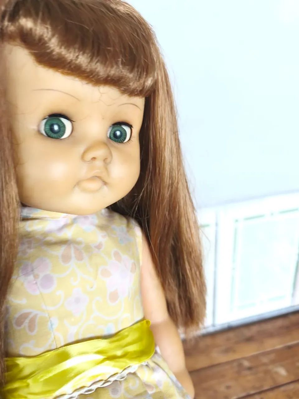 Boneca antiga Melindrosa olhos de flertar  - Foto 3