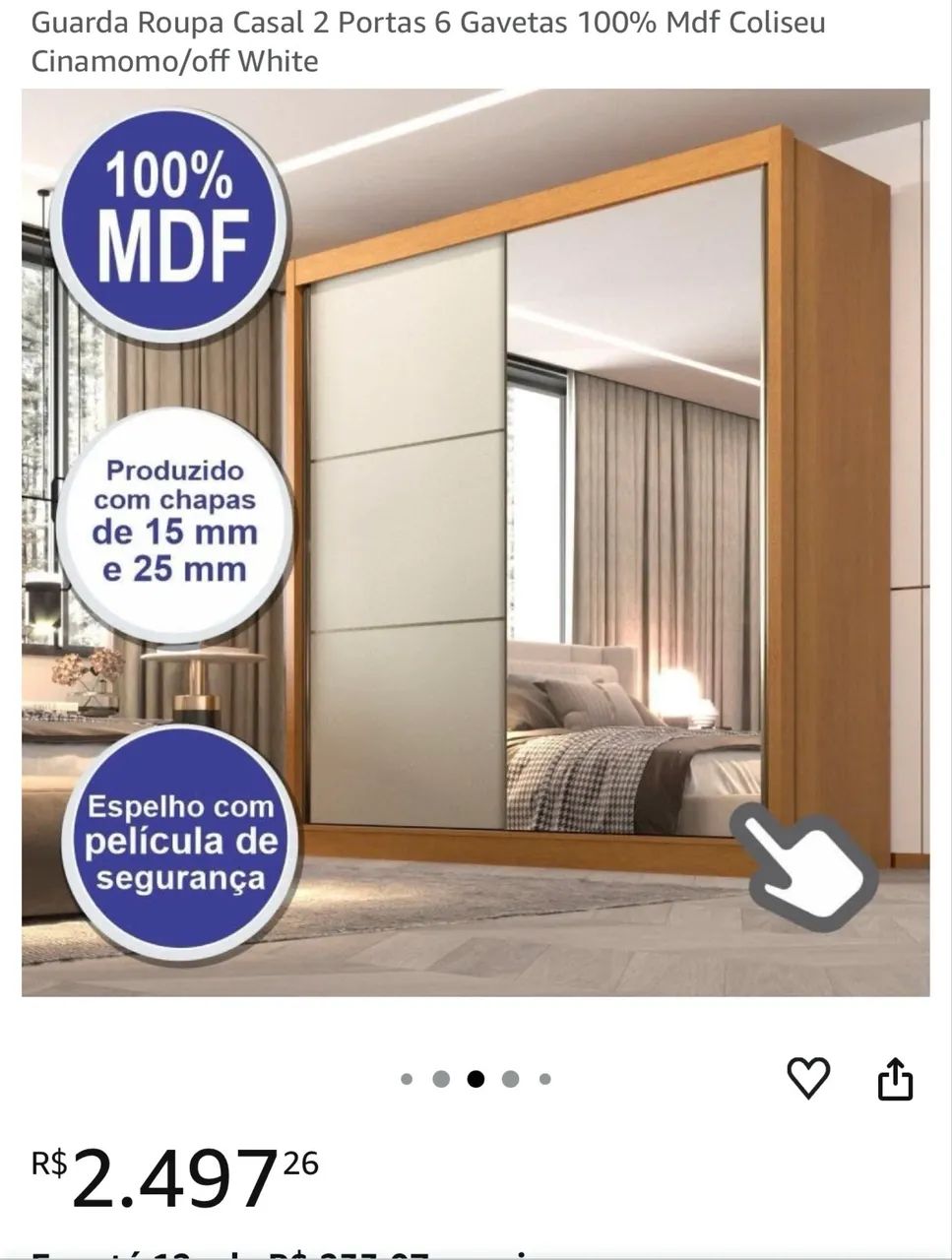 Guarda roupa casal 