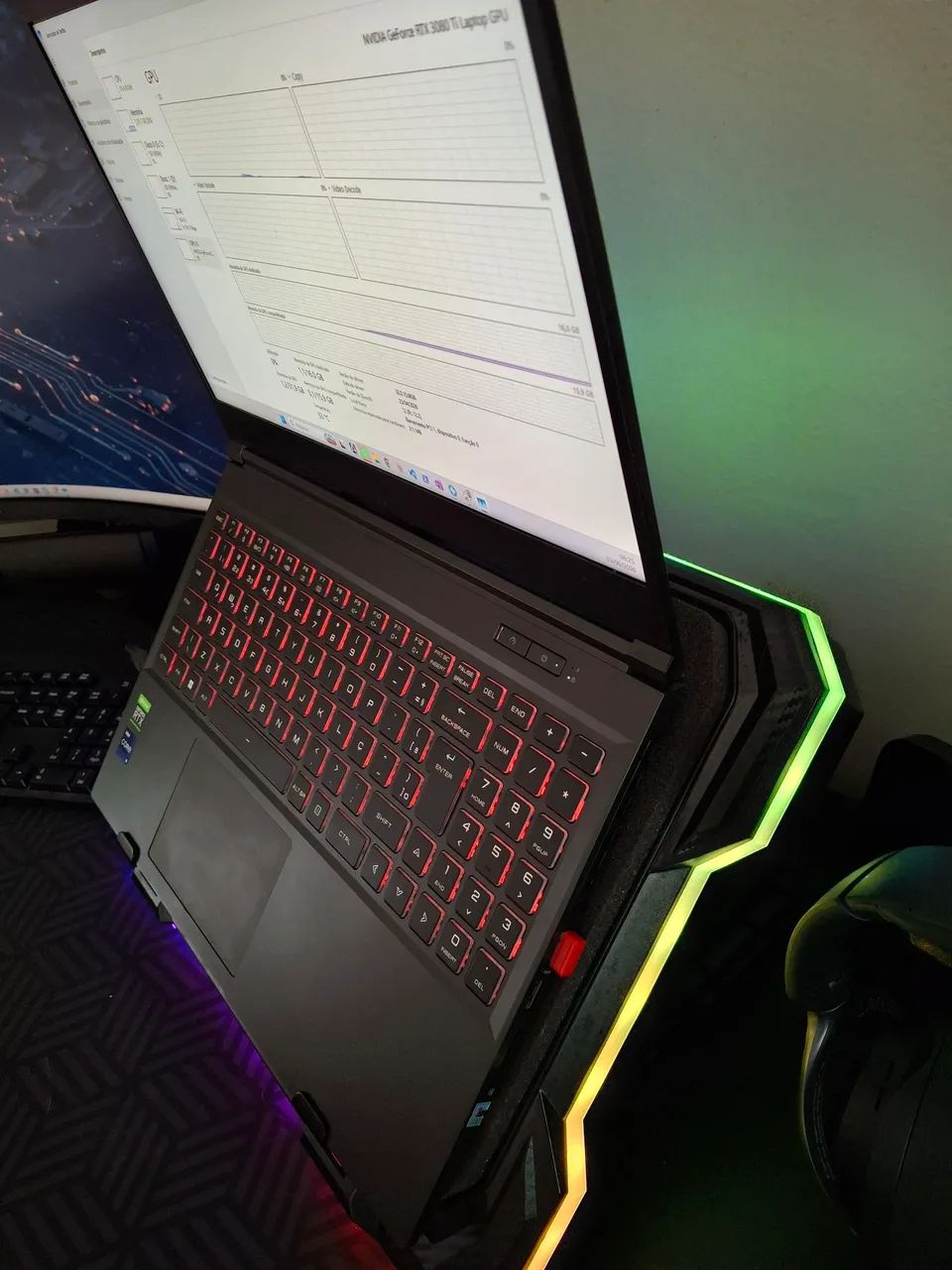 Notebook High-End Core i9 | 32GB RAM | RTX 3080 16GB VRAM (Perfeito p/ IA e Games) - Foto 5
