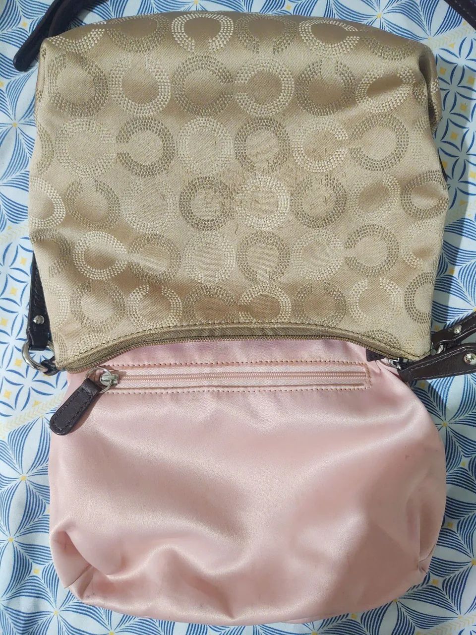 Bolsa Coach Original Ombro Bege - Foto 6