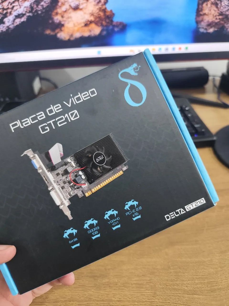 placa de vídeo de entrada zero na caixa 