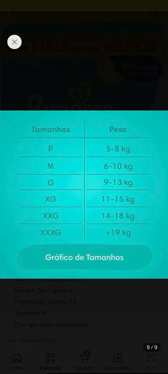 Pampers Confort Sec P 72 Unidades - Foto 2
