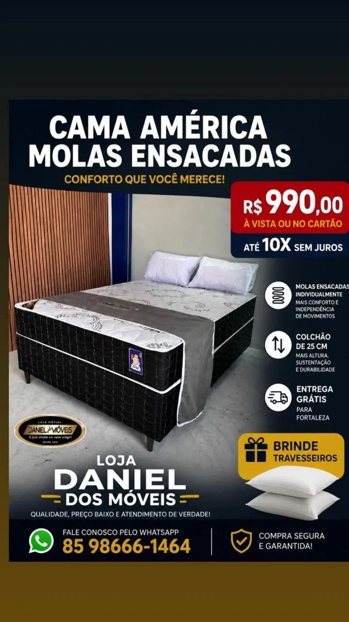 Cama casal América _ Ley colchões  - Foto 3