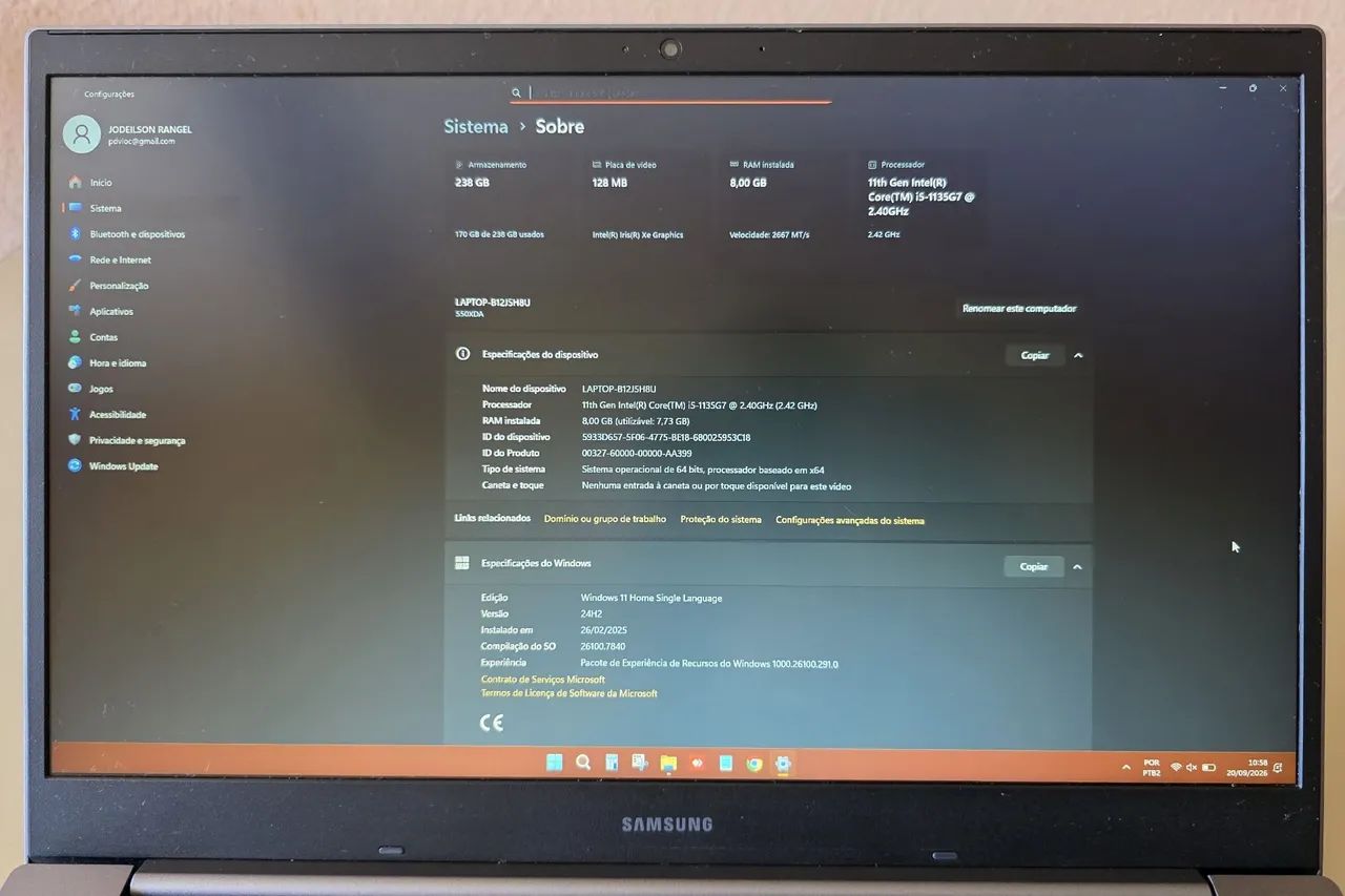 Notebook SAMSUNG Book i5