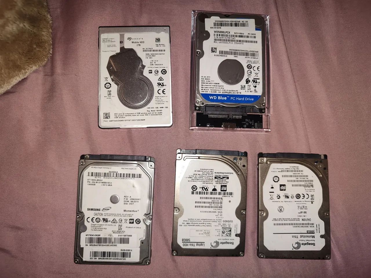 HD de 1 tera e 500 gb 