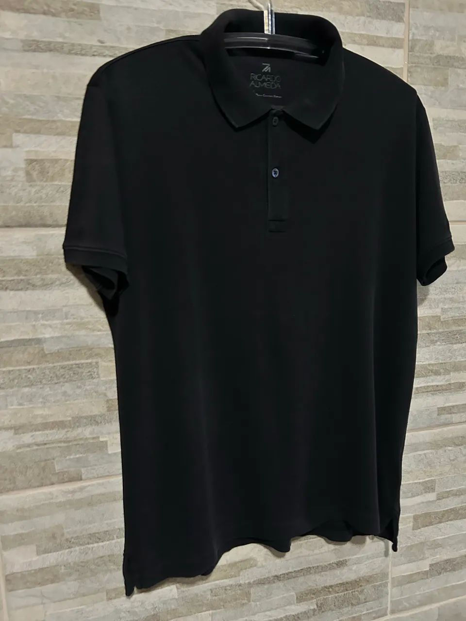 Camisa polo azul Ricardo Almeida 3 - Foto 3