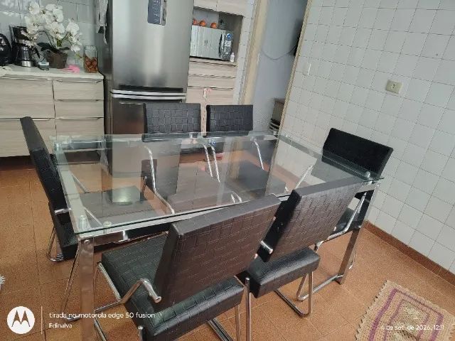 Mesa quadrada com 6 cadeira  - Foto 2