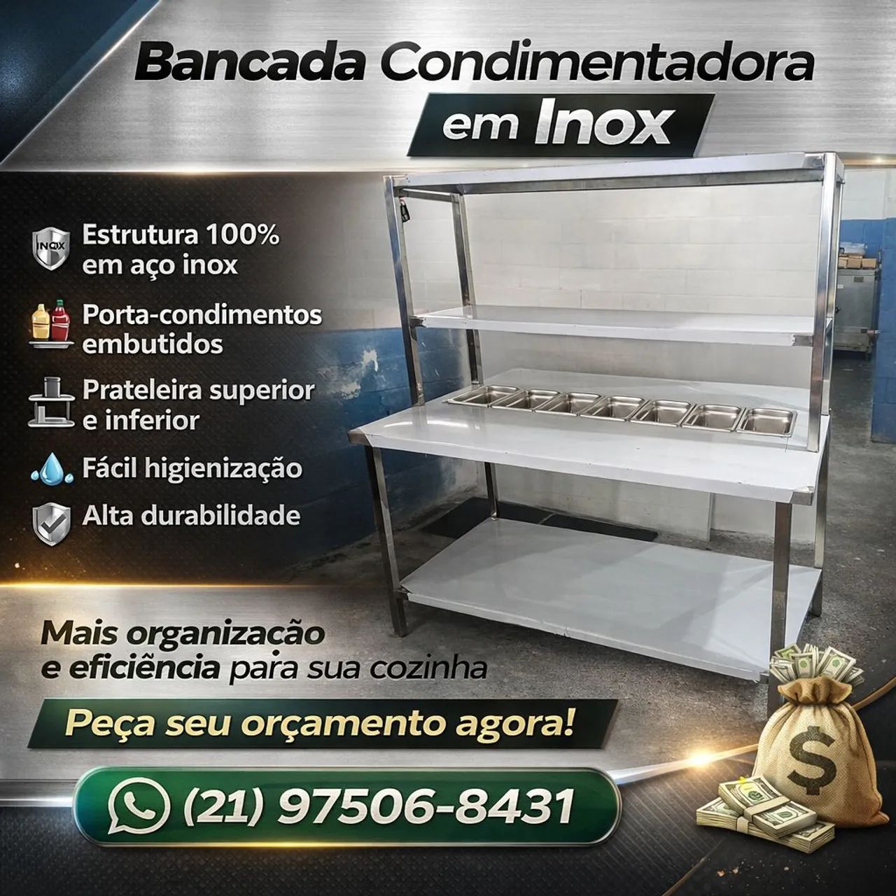 Fábrica de mobília em aço inox 