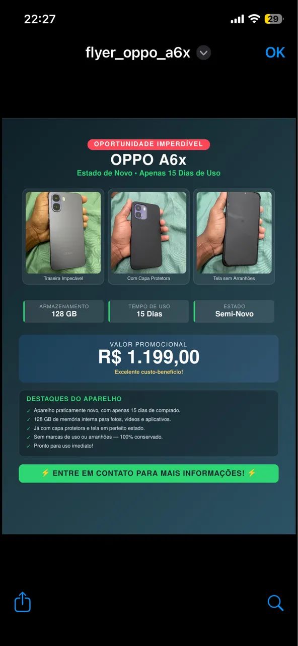 Celular OPPO A6X - Foto 4