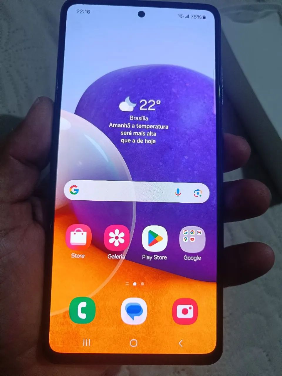 Celular a72 da Samsung