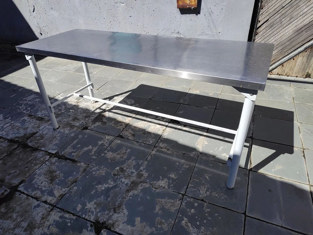Mesa bancada inox industrial 190 cm - Foto 3