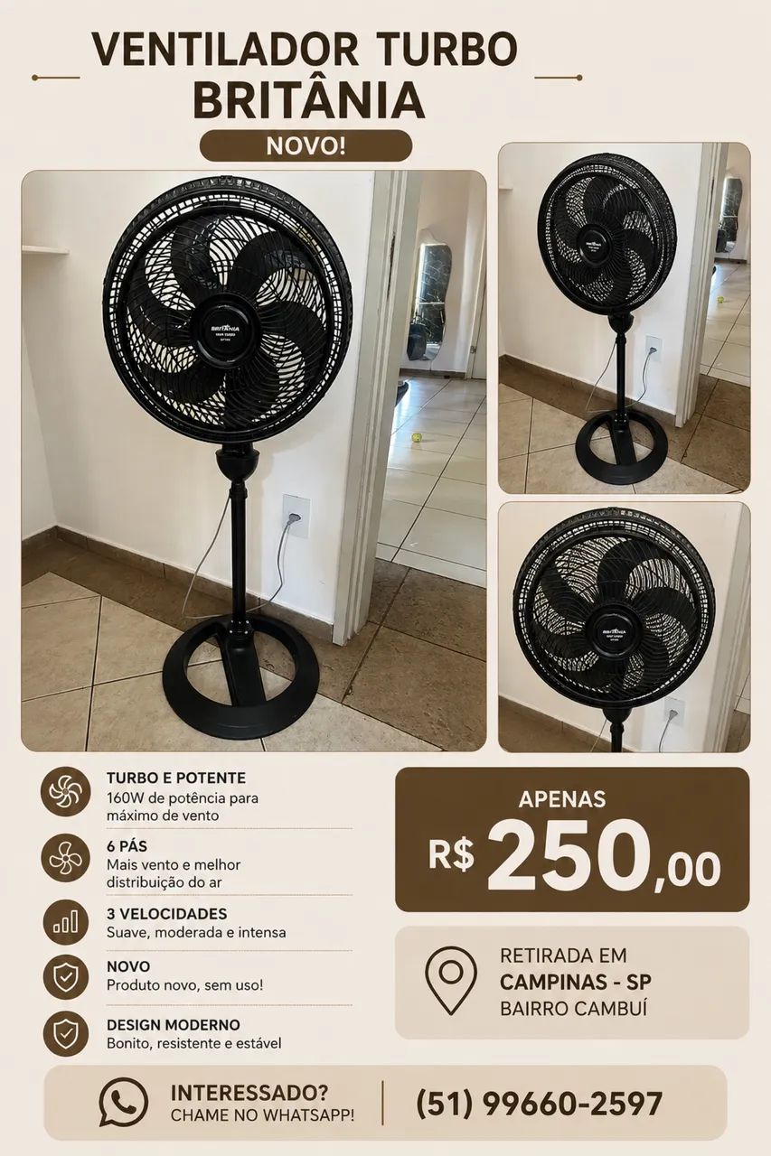 VENTILADOR BRITÂNIA