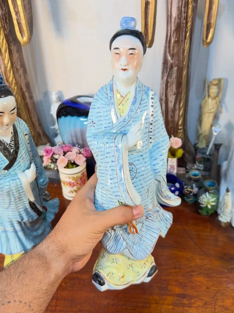 Par de Esculturas Chinesas Li Sheng Tai Zao. - Foto 5