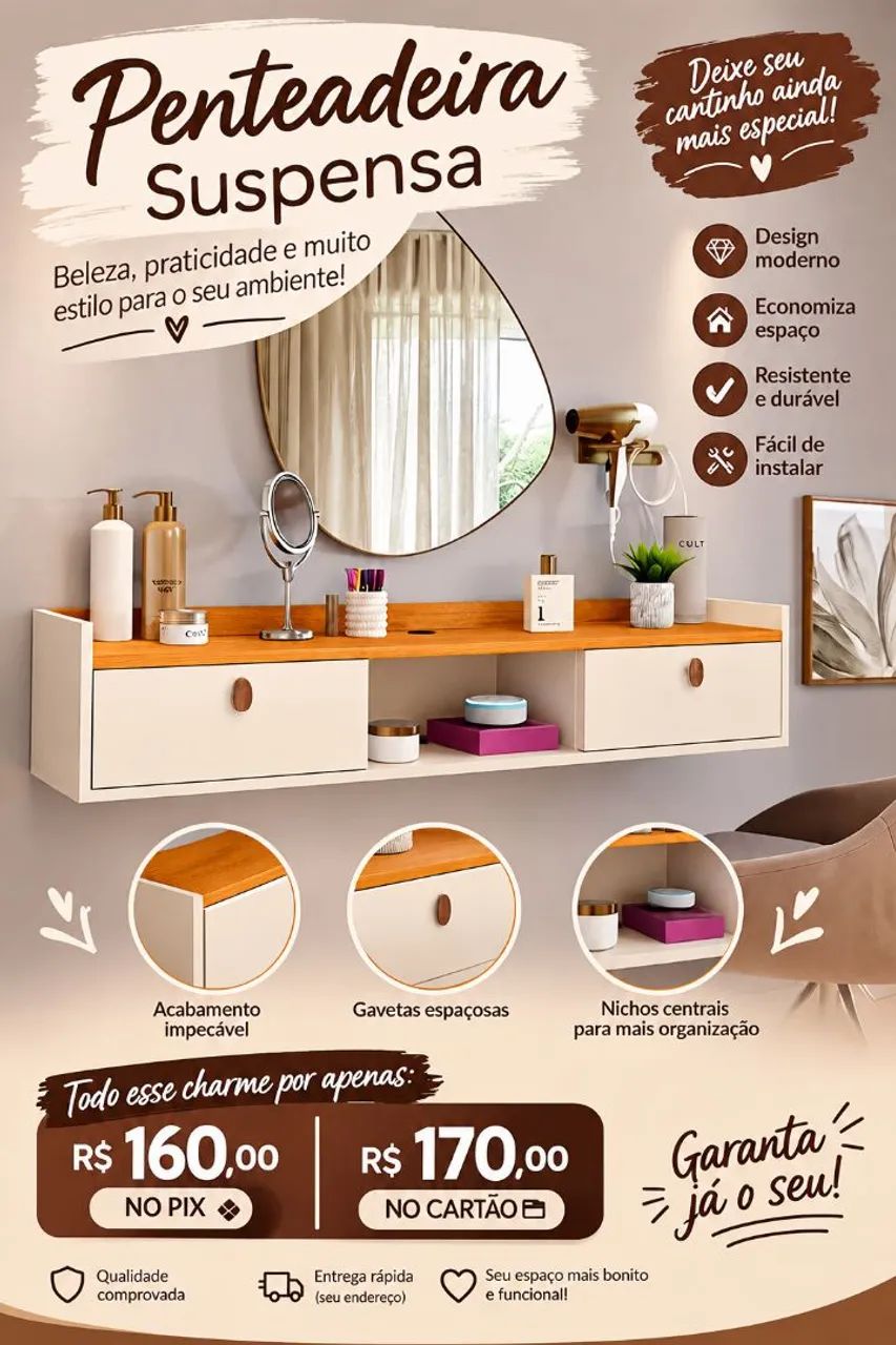 Penteadeira / rack a venda