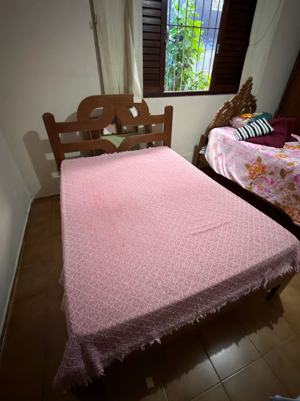 Cama Casal Madeira Maciça 